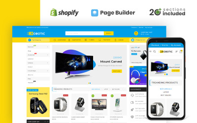 Магазин електроніки робототехніки Shopify Theme