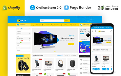 Магазин електроніки робототехніки Shopify Theme