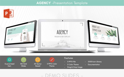 Responsive AGENCY Presentation Template Powerpoint #83338