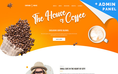 Responzivní Šablona mikrostránek "Cortado House - Cafe" #83333