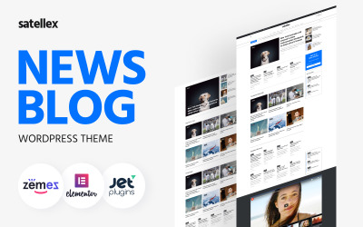 Satellex - News Blog Uniwersalny klasyczny motyw WordPress