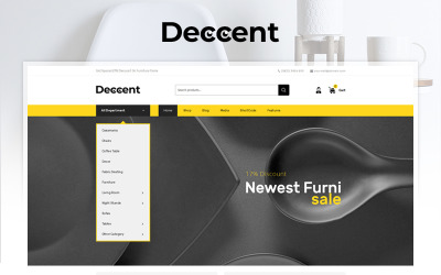 Tema WooCommerce de Deccent Furniture Store