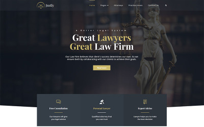 Bootstrap Justly - Lawyer and Attorney Wordpress #83482