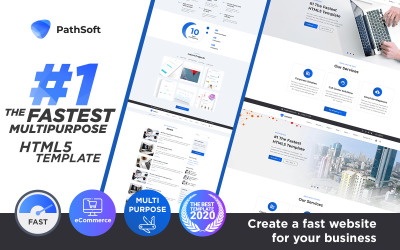 PathSoft - #1 A leggyorsabb többcélú | e-kereskedelmi HTML webhelysablon