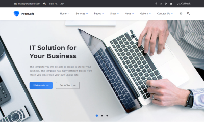 PathSoft - wielofunkcyjny biznes i usługi | Szablon witryny internetowej HTML dla e-commerce