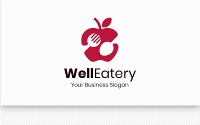 Plantilla de logotipo WellEatery