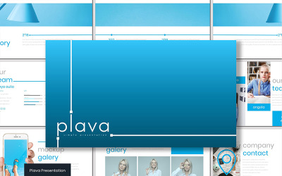 Plava Google Slides