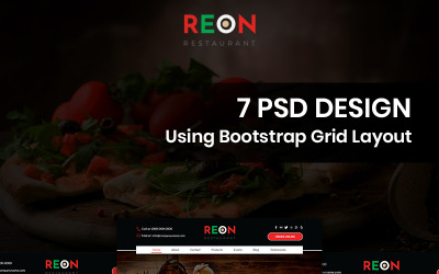 Reon - Pizza PSD-sjabloon