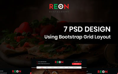 Reon - PSD шаблон для пиццы