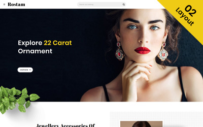 Responsive Rostam - Jewelry Store OpenCart Template #83475