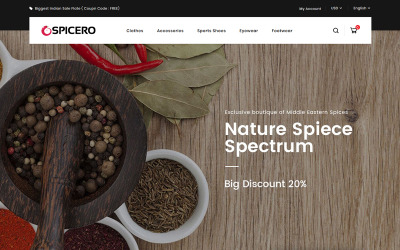 Spicero - Tema PrestaShop para tienda de comestibles