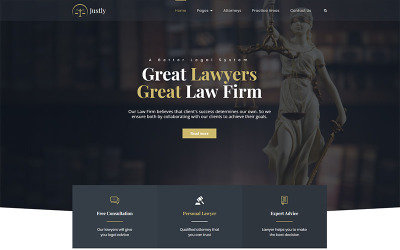 Справедливість - тема WordPress для юристів і адвокатів