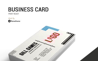 Logo Memphis - Business Card - Corporate Identity Template