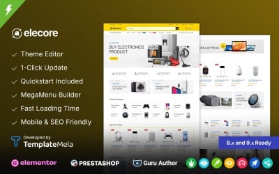 Elecore - Tema PrestaShop del negozio di elettronica