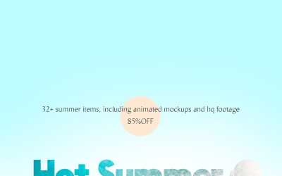 Hot Summer Mockups Bundle product mockup