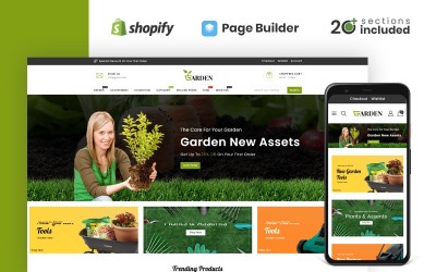 Магазин садовых инструментов Shopify Тема