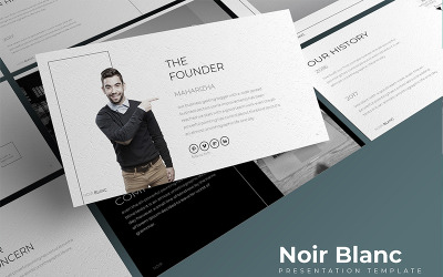 Noir Blanc - - Modello di Keynote