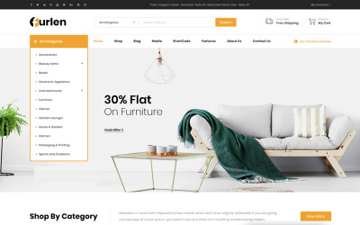Responsive Furlen - Home Decor Store WooCommerce Theme #83770