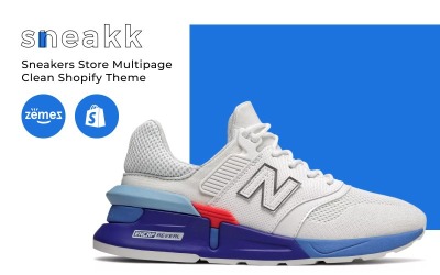 Reszponzív Sneakk - Fashion Store Multipage Clean Shopify Theme Shopify sablon 83714