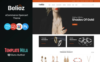Beliez - Modello OpenCart per negozio di gioielli e diamanti