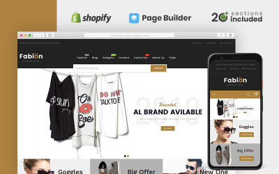 "Fabion Fashion Store" thème Shopify adaptatif #83891