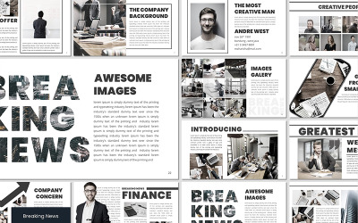 Friss hírek – PowerPoint sablon