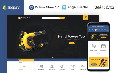 Genious Power Tools Store Shopify-thema