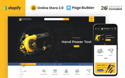 Genious Power Tools Store Shopify Theme