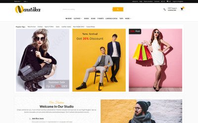 Nutika - Fashion Mega Shop OpenCart sablon