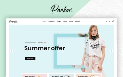 Plantilla OpenCart Premium de Parker Fashion