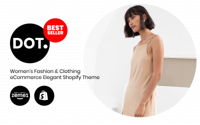 Responsive DOT. - Women's Fashion & Clothing eCommerce Elegant Shopify Theme #83880