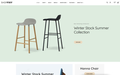 Responsive ShopFixy - Furnitures Store WooCommerce Theme #83885