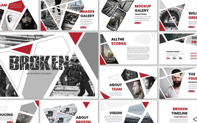 Rotto - modello PowerPoint