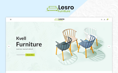 Шаблон OpenCart для мульти-магазина мебели Lesro.