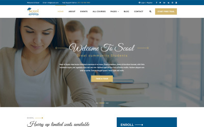 Scool - Освіта PSD шаблон