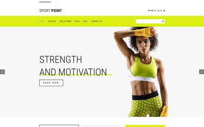 Sport Shop MotoCMS E-Commerce-Vorlage