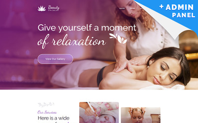 Szablon Landing Page Beauty - Spa Center #83887