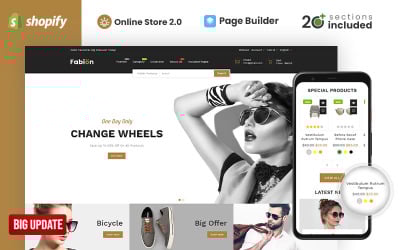 Tema Shopify de moda y boutique en línea de Fabion
