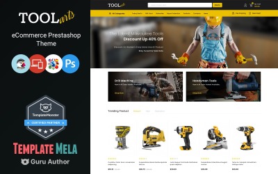 ToolsArts - motiv PrestaShop pro obchod s elektrickým nářadím