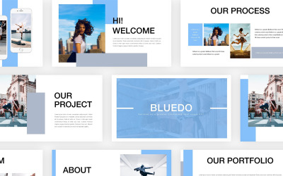 Bluedo - Yaratıcı Dans PowerPoint şablonu