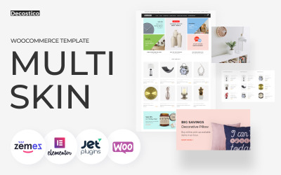 Decostico - Moderna interiörmöbler Elementor WooCommerce Theme