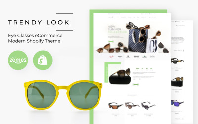 Divatos megjelenés - Szemüveg e-kereskedelem Modern Shopify téma