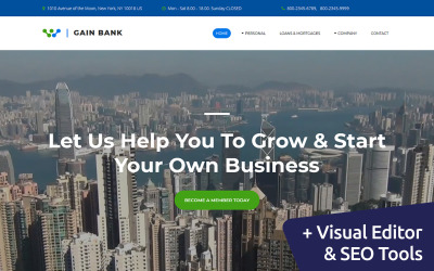 Guadagno - Best Bank Moto CMS 3 Template