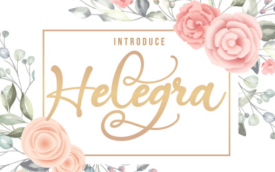 Helegra | Carattere corsivo di bellezza