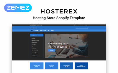 Hosterex - Hosting Multipage Creative Shopify Theme