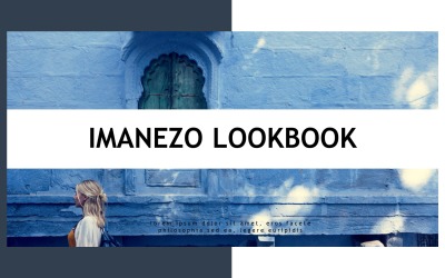 Imanezo - modelo de apresentação do Lookbook PowerPoint