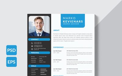 Marko Kevienars Resume Template