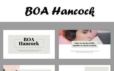 Modelo de Boa Hancock PowerPoint