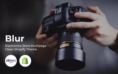 Responsivt Blur - Electronics Store Multipage Clean Shopify-tema #83970