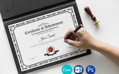 Smeet Achievement Certificate Certificaatsjabloon